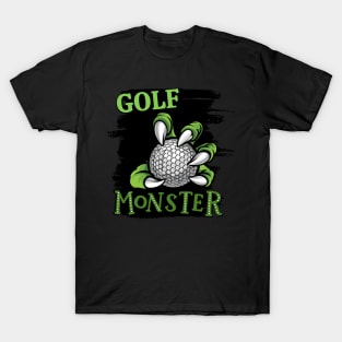 Golf monster sport Gift for golf player love golfer funny present for kids and adults T-Shirt